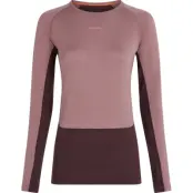 Icebreaker Women's Merino 260 ZoneKnit Long Sleeve Crewe Java/Summit