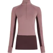 Icebreaker Women's Merino 260 ZoneKnit Long Sleeve Half Zip Java/Summit