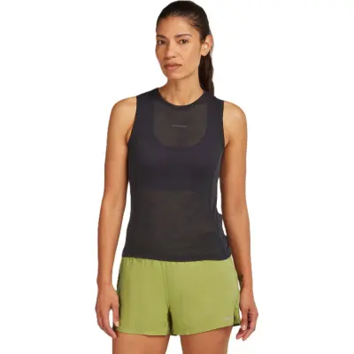 Icebreaker Women's Merino 75 Cool-Lite Featherlight Tank Black