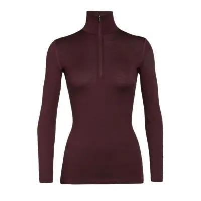 Icebreaker W's 200 Oasis LS Half Zip Redwood
