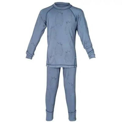 Isbjörn Polarbear Set Baselayer Kids Lagoon