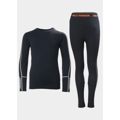 Jr Lifa Merino Midweight Set, 597 Navy, 16,  Ullunderställ