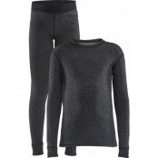 Craft Juniors' Core Wool Merino Set Black Melange