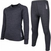 Lindberg Juniors' Merino Set  Black Melange