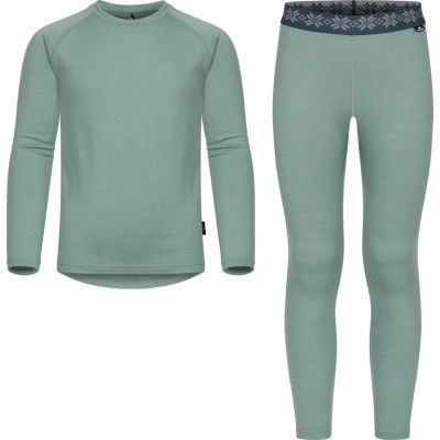 Gridarmor Juniors' Viks Wool Undertøy Set Green Bay