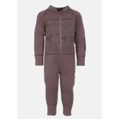 Kåbdalis Merino Overall, Dusty Mauve, 62-68, Ullunderställ