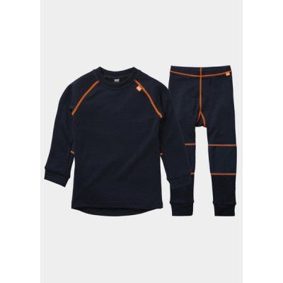 K Hh Lifa Merino Set, 597 Navy, 6,  Ullunderställ