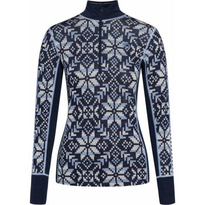 Kari Traa Women's Else Wool Half-Zip Dark Navy Blue