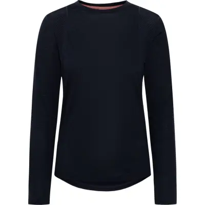 Kari Traa Women's Embla Wool Long Sleeve Dark Navy Blue