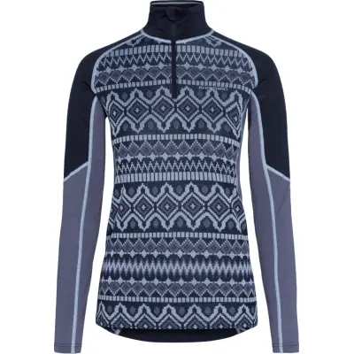 Kari Traa Women's Malia Half Zip Dark Navy Blue