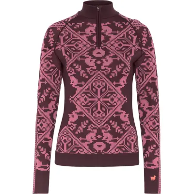 Kari Traa Women's Saga Half Zip Cocoa Powder