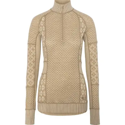 Kari Traa Women's Smekker Half Zip Mocha