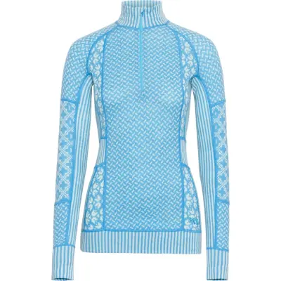 Kari Traa Women's Smekker Half Zip Ocean