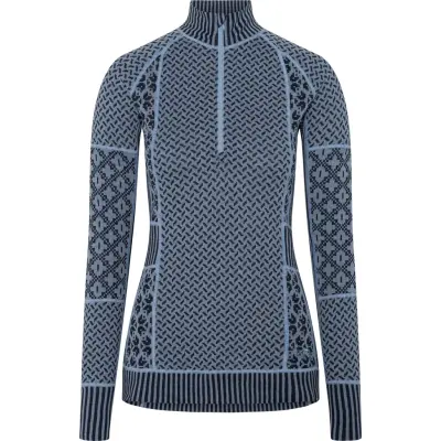Kari Traa Women's Smekker Half Zip Pastel Light Blue