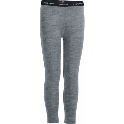 Icebreaker Kids' 200 Oasis Leggings Gritstone Heather
