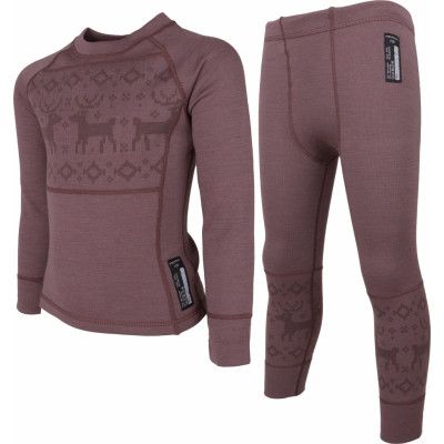 Lindberg Kids' Kåbdalis Merino Set Dusty Mauve