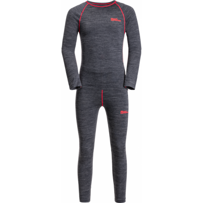 Jack Wolfskin Kids' Merino Baselayer Set Night Blue