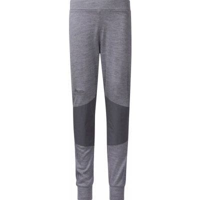 Bergans Kids' Myske Wool Pant Solid Grey Melange/Solid Dark Grey