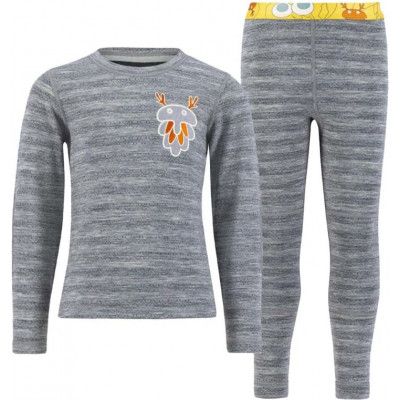 Ulvang Kids' Piny 200 Set Grey Melange