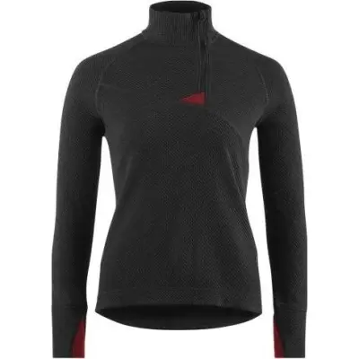 Klättermusen Huge Half Zip Sweater W'S Raven/Burnt Russet Raven/Burnt Russet S