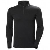 Lifa Merino Midweight 1/2 Zip, 990 Black, S, Ullunderställ