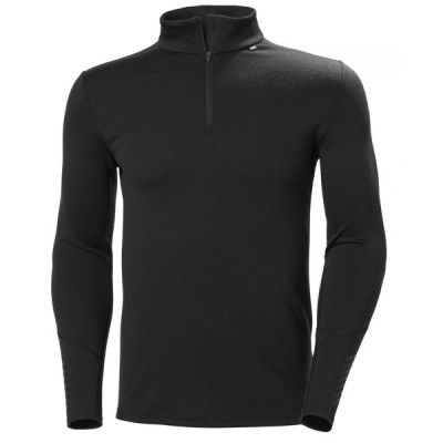 Lifa Merino Midweight 1/2 Zip, 990 Black, Xl,  Ullunderställ