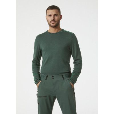 Lifa Merino Midweight Crew, 495 Darkest Spr, L,  Ullunderställ