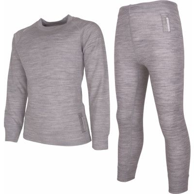 Lindberg Juniors' Merino Set  Grey Melange