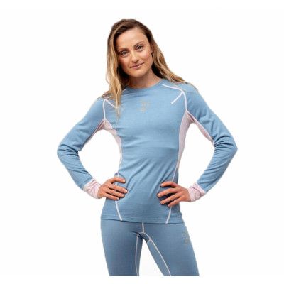 Lithe Tech-Wool Long Sleeve, Blues, M,  Johaug