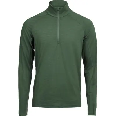 Lundhags Men's Gimmer Merino Light 1/2 Zip Thyme Green