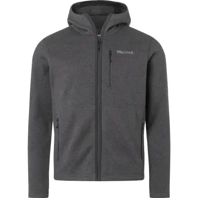 Marmot Drop Line Full Zip Hoody Black Heather - L