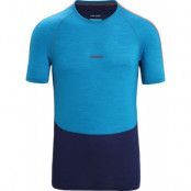 Icebreaker Men's 125 Zoneknit™ Short Sleeve Crewe GEO BLUE/ROYAL NAVY/CB