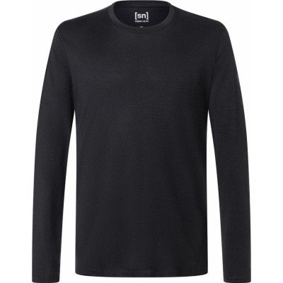 super.natural Men's Arctic230 Long Sleeve Jet Black