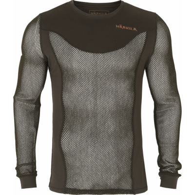 Härkila Men's Base Mesh Baselayer Shirt Shadow Brown