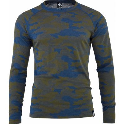 Bula Men's Camo Merino Wool Crew Denim