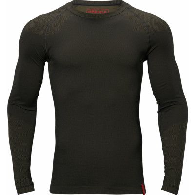 Härkila Men's Härkila Base Active L/S Round Neck Dark Willow Green