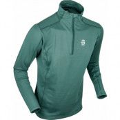 Men's Half Zip Grid Dark Forest