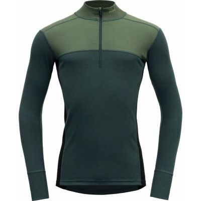 Devold Men's Lauparen Merino 190 Zip Neck Forest/Woods/Black