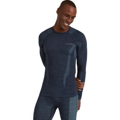 Falke Men's Longsleeve Wool-Tech Space Blue