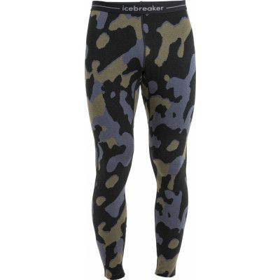 Icebreaker Men's Mer 260 Vertex Leggings Natural Shades Black/Loden/Graphite