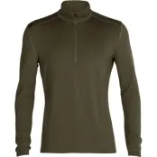 Icebreaker Men's Merino 260 Tech Long Sleeve Half Zip Thermal Top Loden