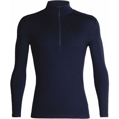 Icebreaker Men's Merino 260 Tech Long Sleeve Half Zip Thermal Top Midnight Navy