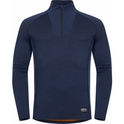 Urberg Men's Merino-Bamboo Base Layer Zip Top Dark Navy