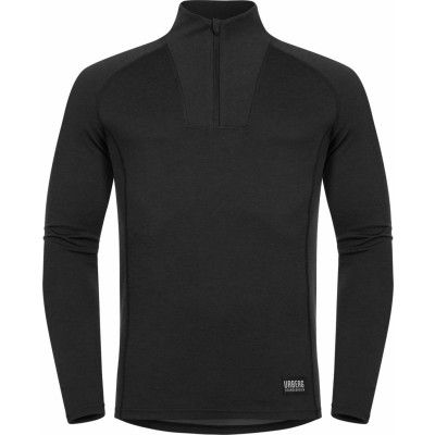 Urberg Men's Merino-Bamboo Base Layer Zip Top Black Beauty