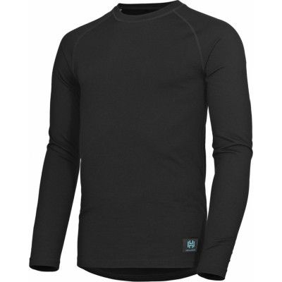 Hellner Men's Wool Warm Base Layer Long Sleeve Black Beauty