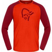 Men's Norrøna Pureull Long Sleeve  Arednalin/Rhubarb