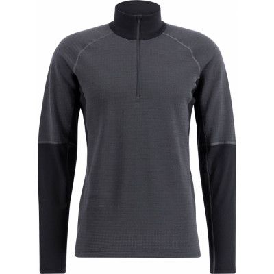 Lundhags Men's Prime Merino Half Zip Charcoal/Black