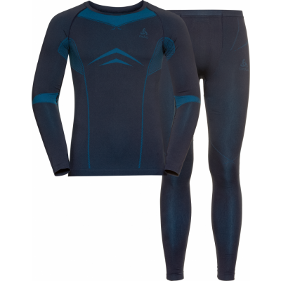 Men's Set Long Fundamentals Performance Warm Dark Sapphire/Blue Jewel