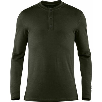 Fjällräven Men's Singi Merino Henley Deep Forest