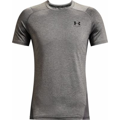 Under Armour Men's UA HG Armour Fitted Short Sleeve Carbon Heather